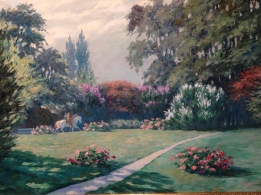 Ruiters in het park